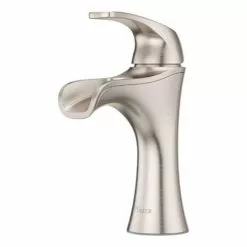 Pfister Jaida Brushed Nickel 1-handle Single Hole/4-in Centerset WaterSense Bathroom Sink Faucet With Drain -Bath and Faucet shop 038877604090 16801819 1800x1800