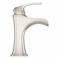 Pfister Jaida Brushed Nickel 1-handle Single Hole/4-in Centerset WaterSense Bathroom Sink Faucet With Drain -Bath and Faucet shop 038877604090 16801828 1800x1800