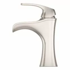 Pfister Jaida Brushed Nickel 1-handle Single Hole/4-in Centerset WaterSense Bathroom Sink Faucet With Drain -Bath and Faucet shop 038877604090 16801831 1800x1800