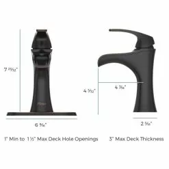 Pfister Jaida Brushed Nickel 1-handle Single Hole/4-in Centerset WaterSense Bathroom Sink Faucet With Drain -Bath and Faucet shop 038877604465 14938032 1800x1800