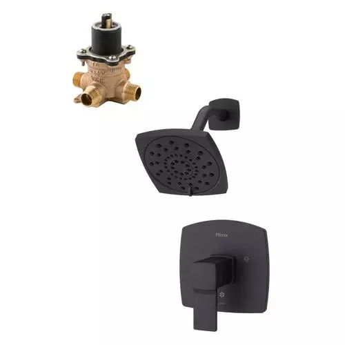 Pfister Pfister Deckard Bath Matte Black 1-handle Shower Faucet With Valve 5 Pfister Pfister Deckard Bath Matte Black 1-handle Shower Faucet With Valve - Image 3