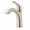 Pfister Weller Brushed Nickel 1-handle Single Hole WaterSense Bathroom Sink Faucet With Drain
