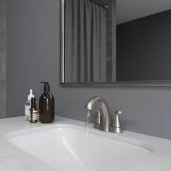 Pfister Masey Brushed Nickel 2-handle 4-in Centerset WaterSense Bathroom Sink Faucet With Drain 21 Pfister Masey Brushed Nickel 2-handle 4-in Centerset WaterSense Bathroom Sink Faucet With Drain -Bath and Faucet shop 038877623299 08196830 1800x1800