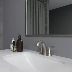 Pfister Masey Brushed Nickel 2-handle 4-in Centerset WaterSense Bathroom Sink Faucet With Drain 20 Pfister Masey Brushed Nickel 2-handle 4-in Centerset WaterSense Bathroom Sink Faucet With Drain -Bath and Faucet shop 038877623299 08196831 1800x1800