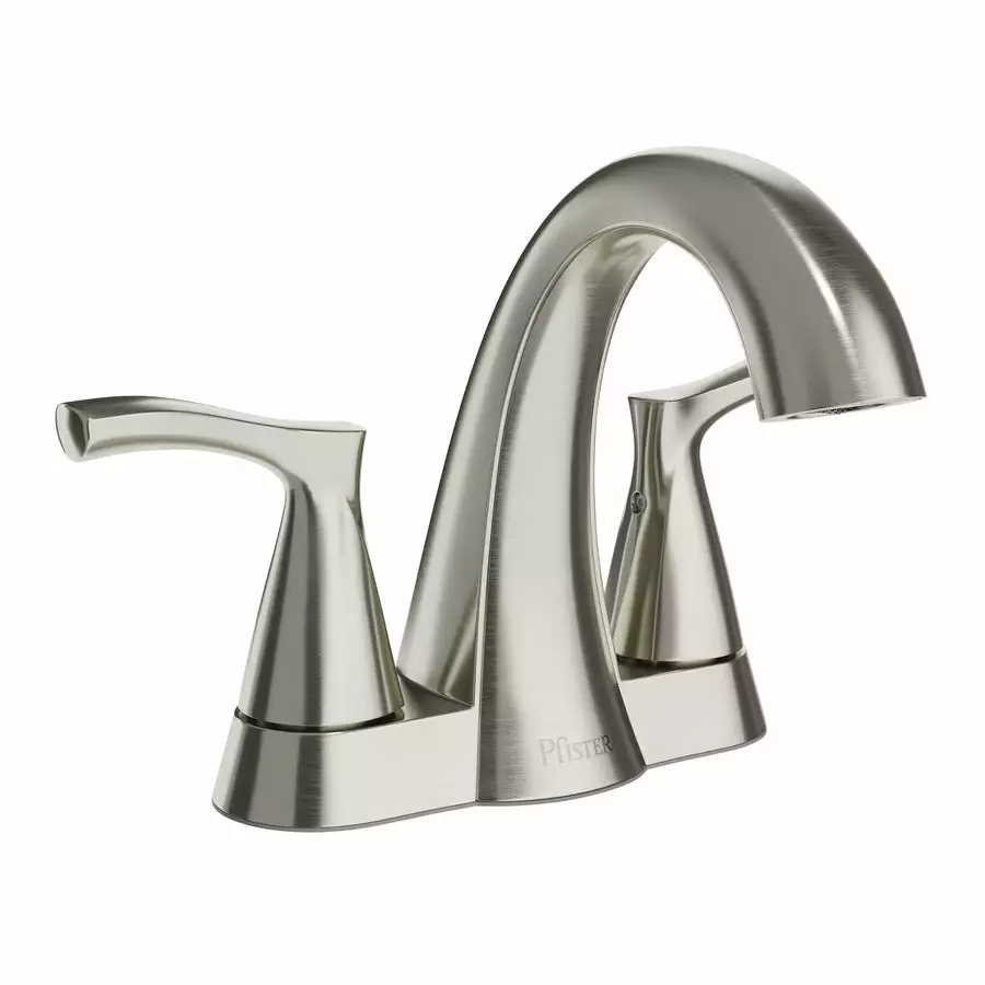 Pfister Masey Brushed Nickel 2-handle 4-in Centerset WaterSense Bathroom Sink Faucet With Drain 4 Pfister Masey Brushed Nickel 2-handle 4-in Centerset WaterSense Bathroom Sink Faucet With Drain - Image 2