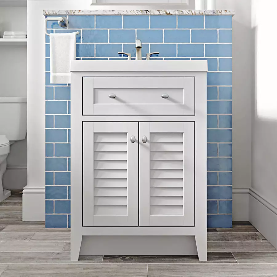 Pfister Masey Brushed Nickel 2-handle 4-in Centerset WaterSense Bathroom Sink Faucet With Drain 6 Pfister Masey Brushed Nickel 2-handle 4-in Centerset WaterSense Bathroom Sink Faucet With Drain - Image 4