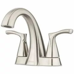Pfister Masey Brushed Nickel 2-handle 4-in Centerset WaterSense Bathroom Sink Faucet With Drain 22 Pfister Masey Brushed Nickel 2-handle 4-in Centerset WaterSense Bathroom Sink Faucet With Drain -Bath and Faucet shop 038877623299xl 1800x1800