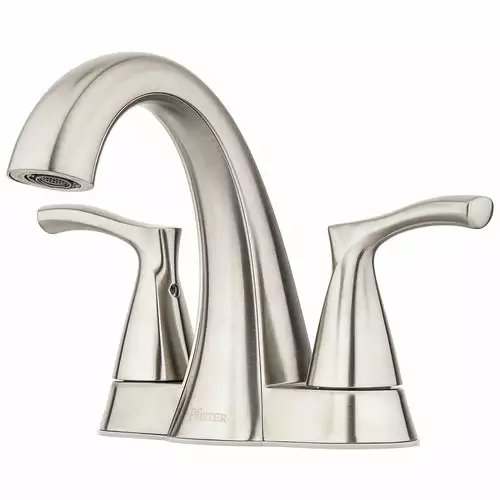 Pfister Masey Brushed Nickel 2-handle 4-in Centerset WaterSense Bathroom Sink Faucet With Drain 12 Pfister Masey Brushed Nickel 2-handle 4-in Centerset WaterSense Bathroom Sink Faucet With Drain - Image 10