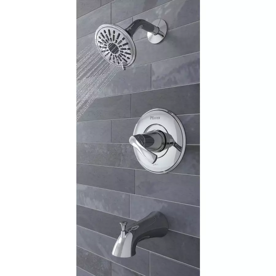 Pfister Masey Brushed Nickel 1-handle Bathtub And Shower Faucet With Valve 12 Pfister Masey Brushed Nickel 1-handle Bathtub And Shower Faucet With Valve - Image 10
