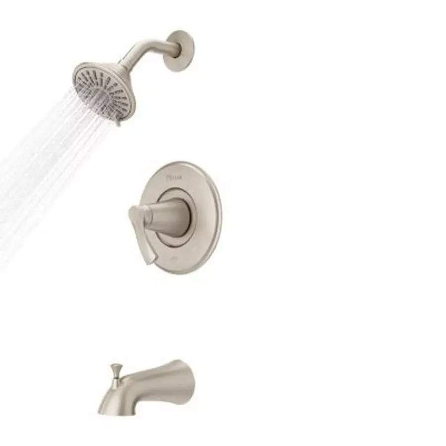 Pfister Masey Brushed Nickel 1-handle Bathtub And Shower Faucet With Valve 7 Pfister Masey Brushed Nickel 1-handle Bathtub And Shower Faucet With Valve - Image 5
