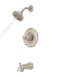 Pfister Masey Brushed Nickel 1-handle Bathtub And Shower Faucet With Valve 18 Pfister Masey Brushed Nickel 1-handle Bathtub And Shower Faucet With Valve -Bath and Faucet shop 038877623336 16802045 1800x1800