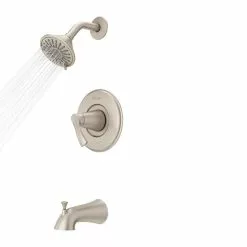 Pfister Masey Brushed Nickel 1-handle Bathtub And Shower Faucet With Valve 13 Pfister Masey Brushed Nickel 1-handle Bathtub And Shower Faucet With Valve -Bath and Faucet shop 038877623336 16876367 1800x1800