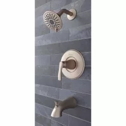 Pfister Masey Brushed Nickel 1-handle Bathtub And Shower Faucet With Valve 15 Pfister Masey Brushed Nickel 1-handle Bathtub And Shower Faucet With Valve -Bath and Faucet shop 038877623336 16876369 1800x1800