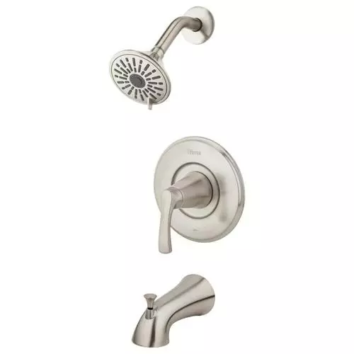 Pfister Masey Brushed Nickel 1-handle Bathtub And Shower Faucet With Valve 11 Pfister Masey Brushed Nickel 1-handle Bathtub And Shower Faucet With Valve - Image 9