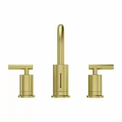 Pfister Pfister Contempra Brushed Gold 2-handle Widespread WaterSense Bathroom Sink Faucet With Drain -Bath and Faucet shop 038877630174 16801874 1800x1800