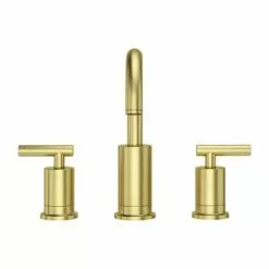 Pfister Pfister Contempra Brushed Gold 2-handle Widespread WaterSense Bathroom Sink Faucet With Drain -Bath and Faucet shop 038877630174 16801900 1800x1800