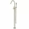 Valspar Pfister Modern Brushed Nickel 1-Handle Commercial/Residential Freestanding Bathtub Faucet -Bath and Faucet shop 038877631850 1800x1800
