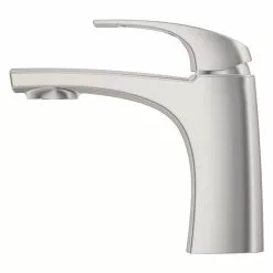 Pfister Karci Spot Defense Brushed Nickel 1-handle Single Hole WaterSense Bathroom Sink Faucet With Drain 17 Pfister Karci Spot Defense Brushed Nickel 1-handle Single Hole WaterSense Bathroom Sink Faucet With Drain -Bath and Faucet shop 038877640067 10730778 1800x1800