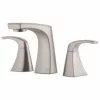 New Lower Price; Pfister Karci Spot Defense Brushed Nickel 2-Handle Widespread WaterSense Bathroom Sink Faucet With Drain -Bath and Faucet shop 038877640081 1800x1800