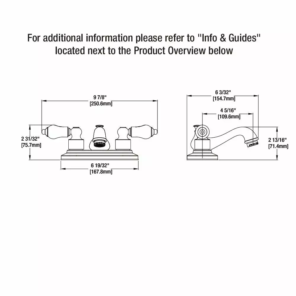 In Stock Hardwarestore Delivery Teapot 4 In. Centerset 2-Handle Low-Arc Bathroom Faucet In Chrome 8 In Stock Hardwarestore Delivery Teapot 4 In. Centerset 2-Handle Low-Arc Bathroom Faucet In Chrome - Image 6