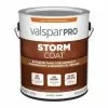 Valspar Pro Storm Coat Semi-Gloss White Exterior Paint (Actual Net Contents: 128-fl Oz)