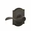 Hardwarestoredelivery Schlage F51 Accent/Camelot Accent Aged Bronze Reversible Keyed Entry Door Handle
