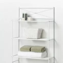 Zenith 23.3-in W X 64.6-in H X 10.25-in D Etageres -Bath and Faucet shop 043197151124 16812355 1800x1800