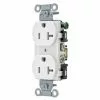 Hubbell White 20-Amp Duplex Residential/Commercial (10-Pack) Outlet -Bath and Faucet shop 050169504772 1800x1800
