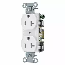 Hubbell White 20-Amp Duplex Residential/Commercial (10-Pack) Outlet 3 Hubbell White 20-Amp Duplex Residential/Commercial (10-Pack) Outlet