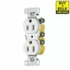 Hubbell White 15-Amp Duplex Residential (10-Pack) Outlet -Bath and Faucet shop 050169506998 1800x1800