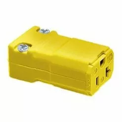 Hubbell 20-Amp-Volt Yellow 3-Wire Grounding Connector