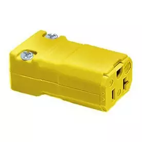 Hubbell 20-Amp-Volt Yellow 3-Wire Grounding Connector 3 Hubbell 20-Amp-Volt Yellow 3-Wire Grounding Connector
