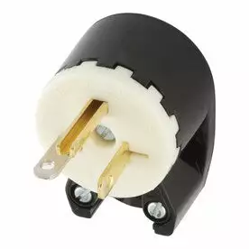 Hubbell 20-Amp-Volt Black/White 3-Wire Plug 3 Hubbell 20-Amp-Volt Black/White 3-Wire Plug