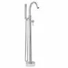 Valspar Keeney Delphi Polished Chrome 1-Handle Residential Freestanding Bathtub Faucet With Hand Shower -Bath and Faucet shop 064492140972 1800x1800