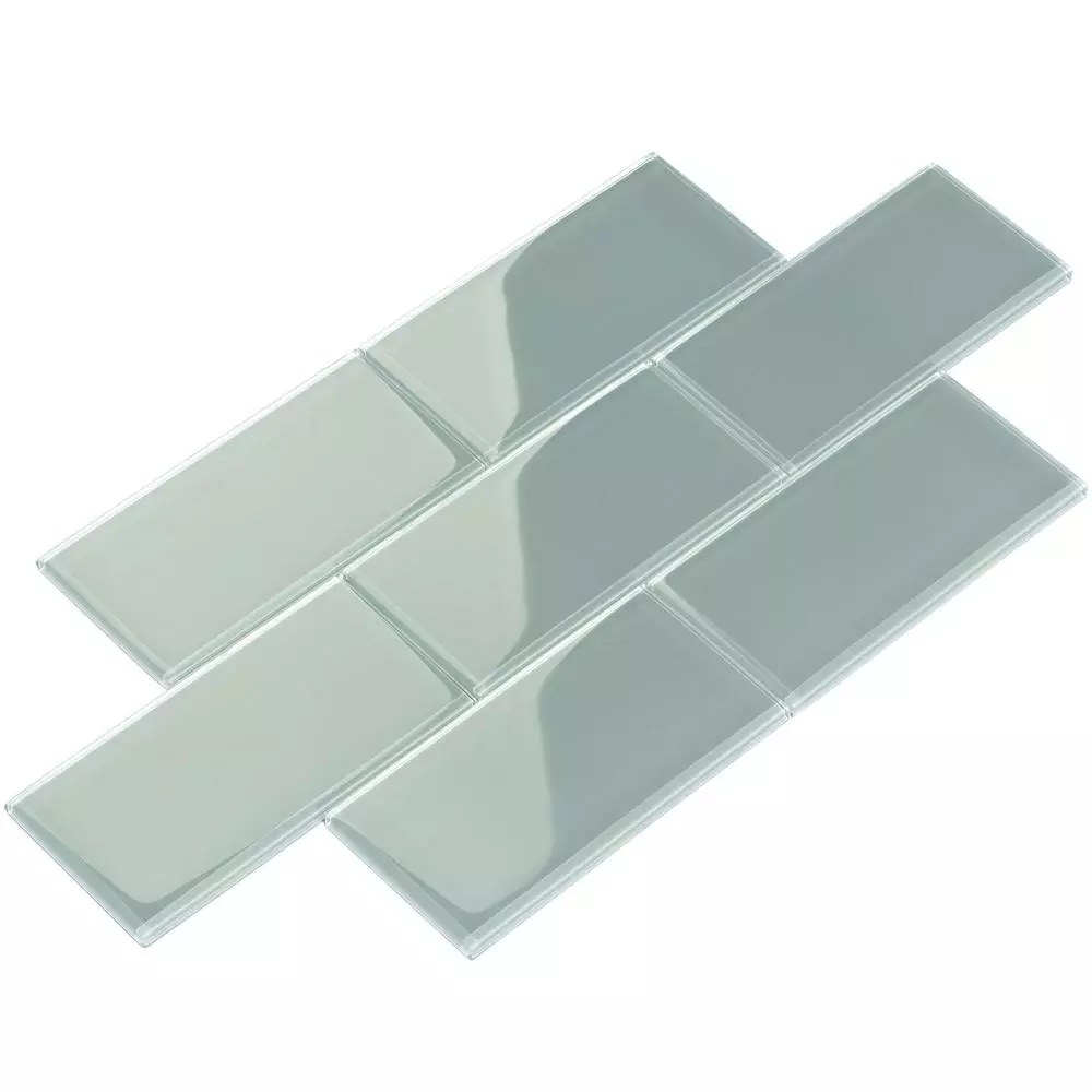 Giorbello Cool White 3 In. X 6 In. X 8mm Glass Subway Wall Tile (5.5 Sq. Ft./Case) 20 Giorbello Cool White 3 In. X 6 In. X 8mm Glass Subway Wall Tile (5.5 Sq. Ft./Case) - Image 18