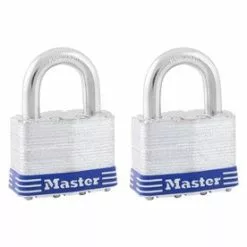 Master Lock 2-Pack 2-in Steel Keyed Padlock