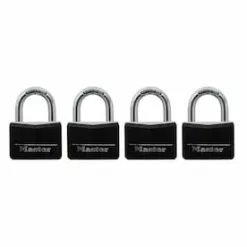 Master Lock 4-Pack 1.78-in Aluminum Keyed Padlock
