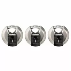 Master Lock 3-Pack 2.75-in Stainless Steel Keyed Padlock