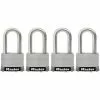 Master Lock 4-Pack 1.785-in Steel Keyed Padlock -Bath and Faucet shop 071649264337 1800x1800