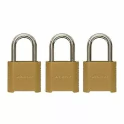 Master Lock 3-Pack 2-in Zinc Combination Padlock