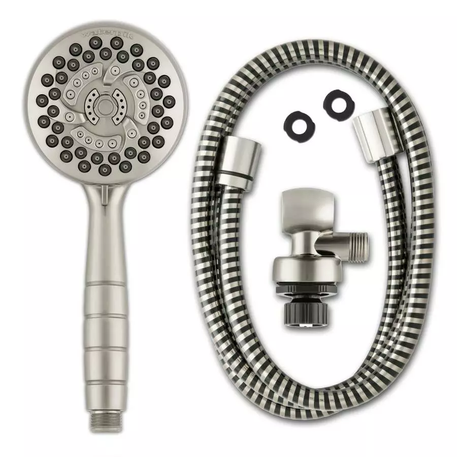 Waterpik PowerPulse Massage Brushed Nickel 7-Spray Handheld Shower 2.5-GPM (9.5-LPM) 4 Waterpik PowerPulse Massage Brushed Nickel 7-Spray Handheld Shower 2.5-GPM (9.5-LPM) - Image 2