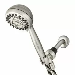 Waterpik PowerPulse Massage Brushed Nickel 7-Spray Handheld Shower 2.5-GPM (9.5-LPM) 11 Waterpik PowerPulse Massage Brushed Nickel 7-Spray Handheld Shower 2.5-GPM (9.5-LPM) -Bath and Faucet shop 073950219358xl 1800x1800