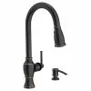 In Stock Hardwarestore Delivery Marchand Single Handle Pull-Down Sprayer Kitchen Faucet In Legacy Bronze