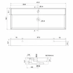 Nameeks Teorema Wall Mounted Vessel Bathroom Sink In White With 6 Faucet Holes -Bath and Faucet shop 076f680820c99a052c4028bb00d673fc c394d7ac d401 44d1 a615 cd1e5d2b9879 1800x1800
