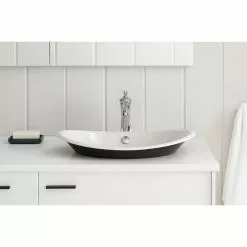 KOHLER Iron Plains Vessel Cast Iron Bathroom Sink In White With Painted Underside And Overflow 17 KOHLER Iron Plains Vessel Cast Iron Bathroom Sink In White With Painted Underside And Overflow -Bath and Faucet shop 07e7a94c16eb879e38a56c732d95930c d1d3dfba 53ae 4921 a73a 00e623030794 1800x1800