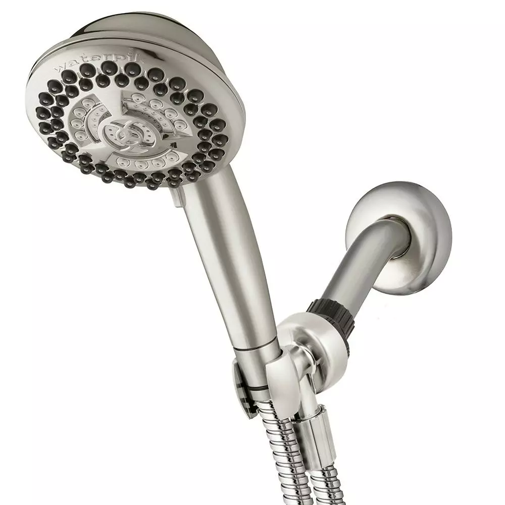 In Stock Hardwarestore Delivery 9-Spray 4.5 In. Single Wall Mount Low Flow Handheld Adjustable Shower Head In Brushed Nickel 3 In Stock Hardwarestore Delivery 9-Spray 4.5 In. Single Wall Mount Low Flow Handheld Adjustable Shower Head In Brushed Nickel