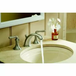 KOHLER Devonshire Vibrant Brushed Nickel 2-handle Widespread WaterSense Bathroom Sink Faucet With Drain 13 KOHLER Devonshire Vibrant Brushed Nickel 2-handle Widespread WaterSense Bathroom Sink Faucet With Drain -Bath and Faucet shop 087206793141 05070950 1800x1800