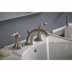 KOHLER Devonshire Vibrant Brushed Nickel 2-handle Widespread WaterSense Bathroom Sink Faucet With Drain 14 KOHLER Devonshire Vibrant Brushed Nickel 2-handle Widespread WaterSense Bathroom Sink Faucet With Drain -Bath and Faucet shop 087206793141 05070951 1800x1800