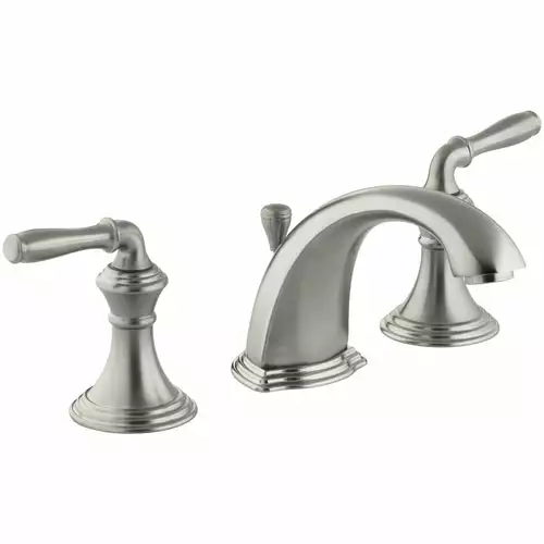 KOHLER Devonshire Vibrant Brushed Nickel 2-handle Widespread WaterSense Bathroom Sink Faucet With Drain 9 KOHLER Devonshire Vibrant Brushed Nickel 2-handle Widespread WaterSense Bathroom Sink Faucet With Drain - Image 7