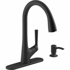 In Stock Hardwarestore Delivery Elmbrook Single-Handle Pull-Down Sprayer Kitchen Faucet In Vibrant Stainless 13 In Stock Hardwarestore Delivery Elmbrook Single-Handle Pull-Down Sprayer Kitchen Faucet In Vibrant Stainless -Bath and Faucet shop 0911584b5281a28a51ad4c9188c7801e 1800x1800
